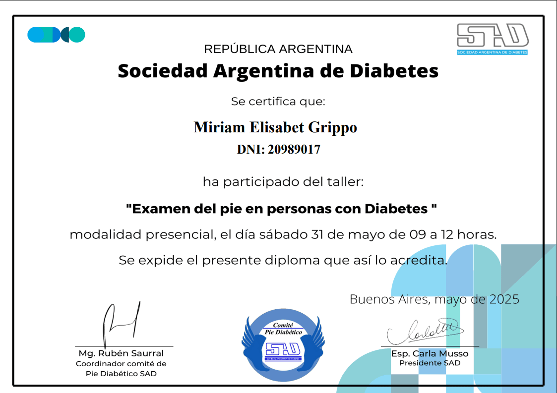 Taller Examen del Pie en personas con diabetes